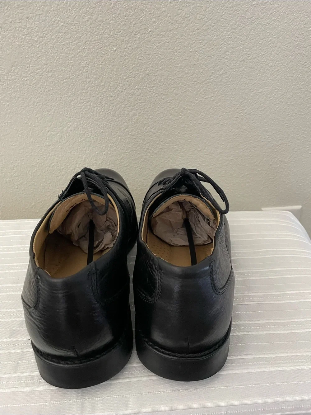 Belvedere Duke Black Leather Cap-Toe oxford dress Shoes Men's 11 EEE preppy